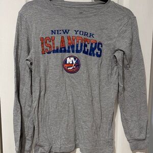 New York Islanders Kids Gray Long Sleeve Shirt